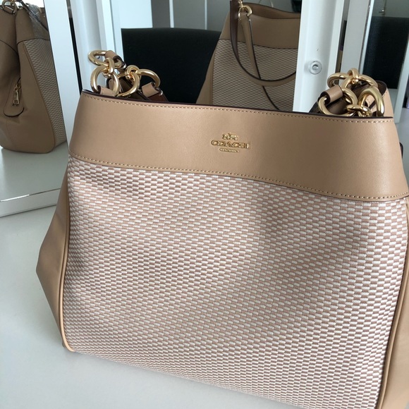 Coach Handbags - NWT Tan Coach Handbag